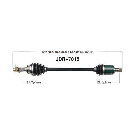 Wide Open OE Replacement CV Axle for GATOR FRONT XUV550-12-16/RSX850i JDR-7015